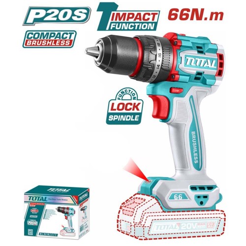 Аккумуляторный ударный шуруповерт Total TDLI20602