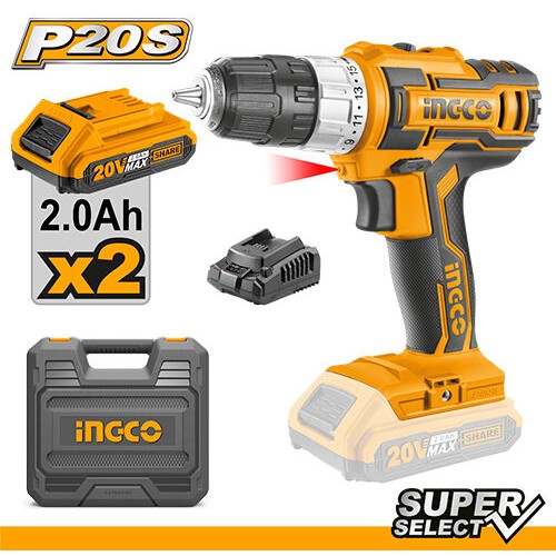 Аккумуляторный шуруповерт INGCO CDLI200215