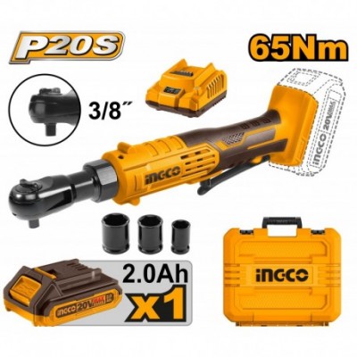 Аккумуляторный трещоточный ключ INGCO CDRLI2060152