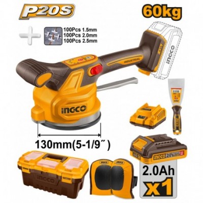 Керамический вибратор с питанием от аккумуляторной батареи INGCO CTVLI20015