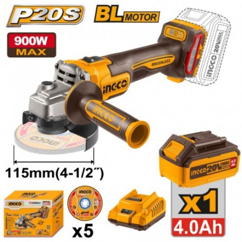 Polizor unghiular cu acumulator INDUSTRIAL INGCO CAGLI261521