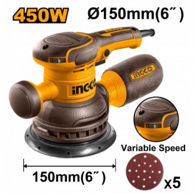 Орбитальная шлифовальная машина INGCO RS4516