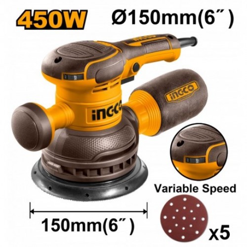 Орбитальная шлифовальная машина INGCO RS4516