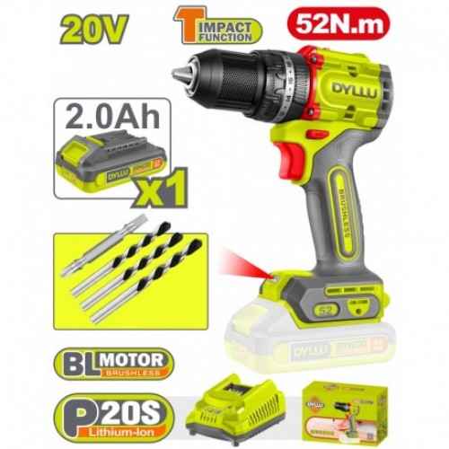 Аккумуляторная дрель и отвертка DYLLU DTCDP5282