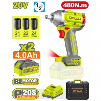 Аккумуляторный ударный винтоверт DYLLU DTCD1B483
