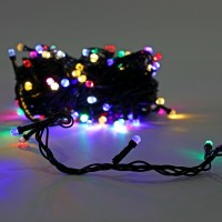 Instalatie luminoasa sir, GLOBAL CHRISTMAS, 100 becuri LED, 10m, Multicolor