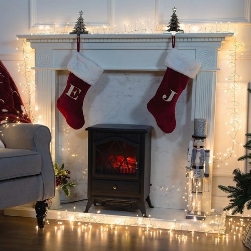 Instalație luminoasă tip cluster, GLOBAL CHRISTMAS, 200 becuri LED, 5 m, Alb Cald