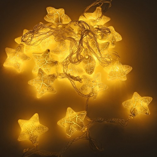 Световая инсталляция, Глобальное Рождество, Звезда, 20 светодиодных лампочек, 4 м, теплый белый