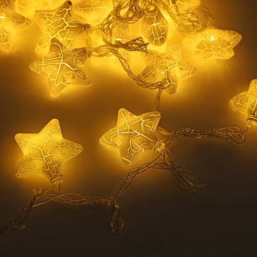 Световая инсталляция, Глобальное Рождество, Звезда, 20 светодиодных лампочек, 4 м, теплый белый