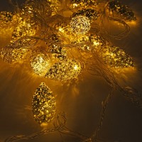 Instalatie luminoasa, GLOBAL CHRISTMAS, Sir, 20 becuri LED, 4 m, Alb Cald