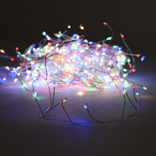 Световая инсталляция «Глобальное Рождество», 600 лампочек, 15 м, разноцветная