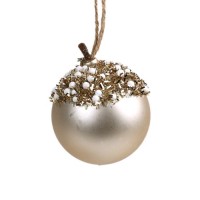 Glob de craciun, GLOBAL CHRISTMAS, 6cm, Sampanie Glob de craciun, GLOBAL CHRISTMAS, 6cm, Sampanie