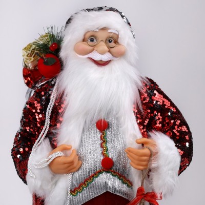 Санта-Клаус, Глобальное Рождество, 60 см, красный/белый