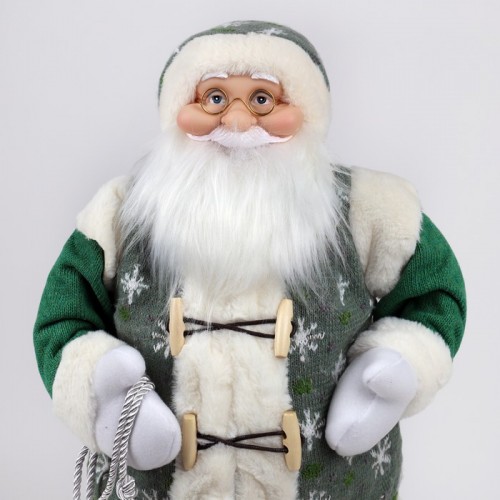 Санта-Клаус, Глобальное Рождество, 60 см, Зелёный/Белый
