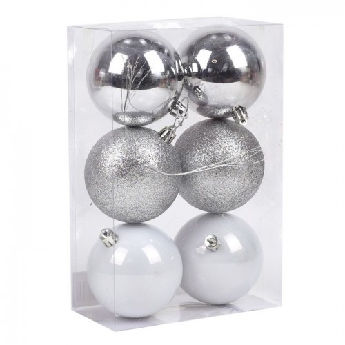Набор рождественских елочных шаров GLOBAL CHRISTMAS, 6 шт., 8 см