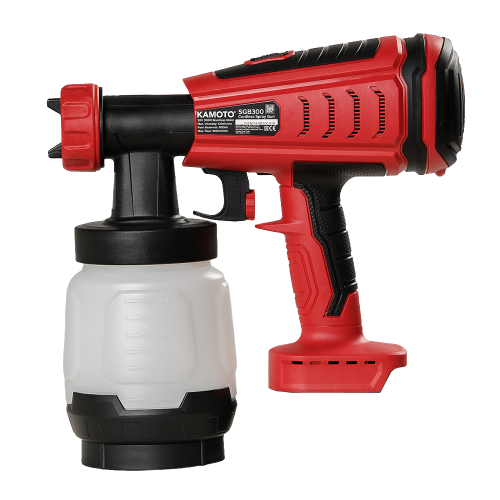 Краскопульт без аккумулятора контейнер пластиковый 0.8л Kamoto SGB300