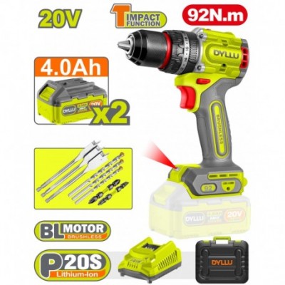 Аккумуляторная дрель-шуруповерт DYLLU DTCDP9281