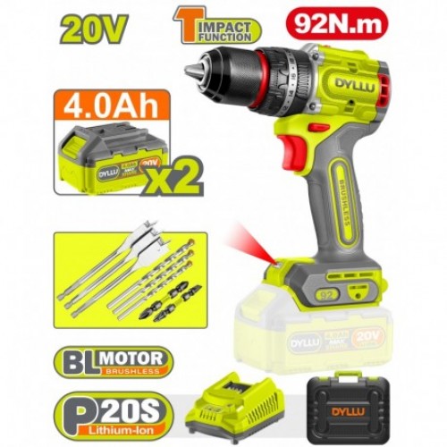 Аккумуляторная дрель-шуруповерт DYLLU DTCDP9281