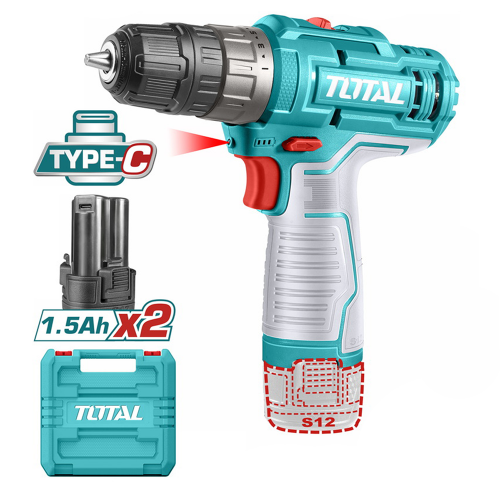 Шуруповерт с аккумулятором Total TDLI12202